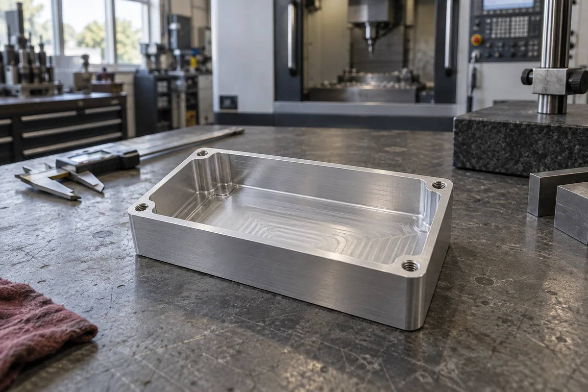 Precision milled housings — illustrative concept